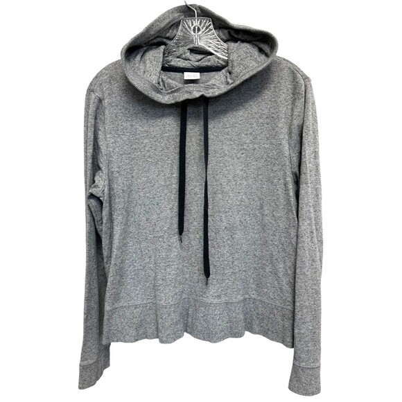 Amazon Essentials Women's Studio Terry Convertible Hood Shirt Sz S Gray Heather - Picture 3 of 10